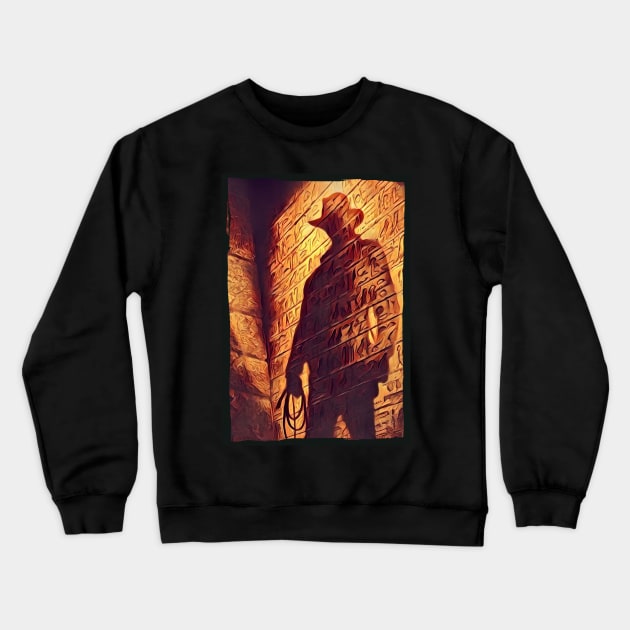 The Man in the Hat - Indy Crewneck Sweatshirt by Fenay-Designs